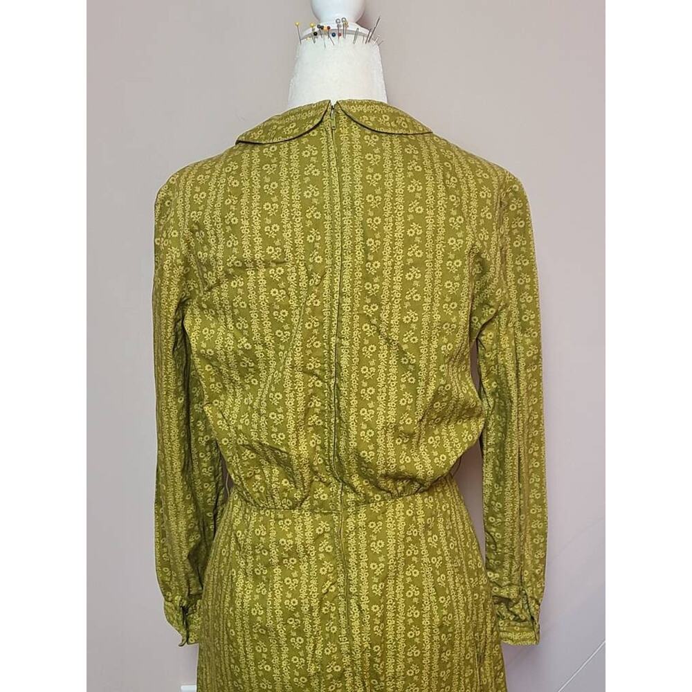 Womens Vintage Peter Pan Collar Mini Dress Size Small 1960s 60s Mod - Picture 2 of 7